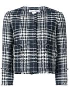 Oscar De La Renta Longsleeved Cropped Jacket - Black