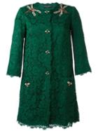 Dolce & Gabbana Floral Lace Midi Coat