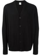 Paul Smith V Neck Cardigan, Men's, Size: Small, Black, Merino