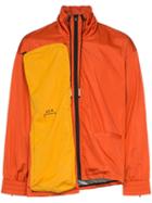 A-cold-wall* Logo Print Asymmetric Jacket - Orange