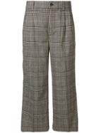 Bellerose Crop Checkered Trousers - Grey