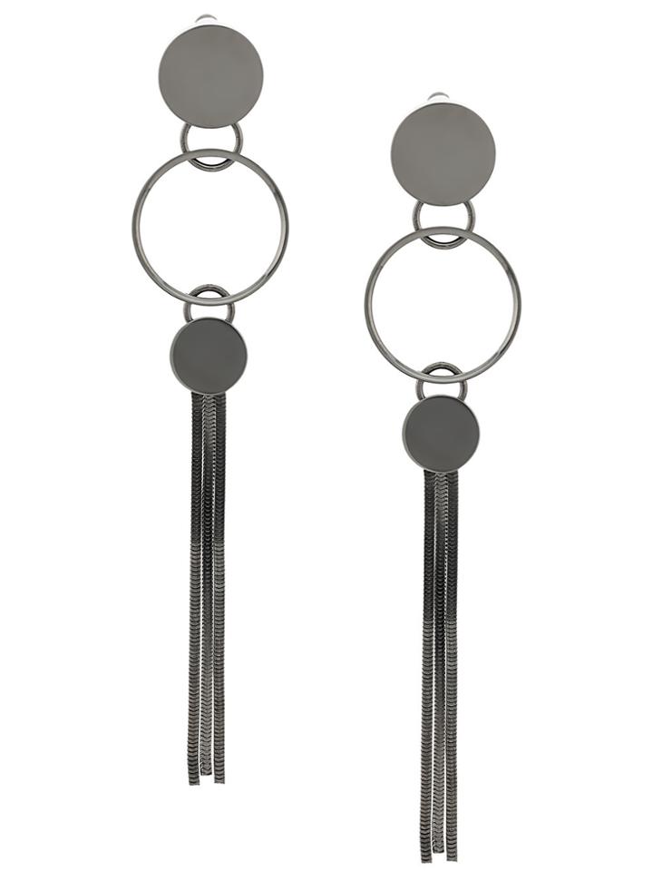 Lanvin Long Hoop Earrings - Metallic