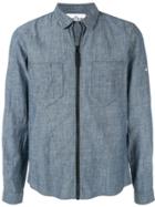 Stone Island Double Pocket Zipped Shirt - Blue