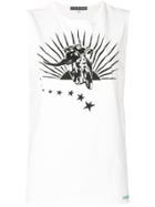 Alexa Chung Motorcycle Vest Top - White