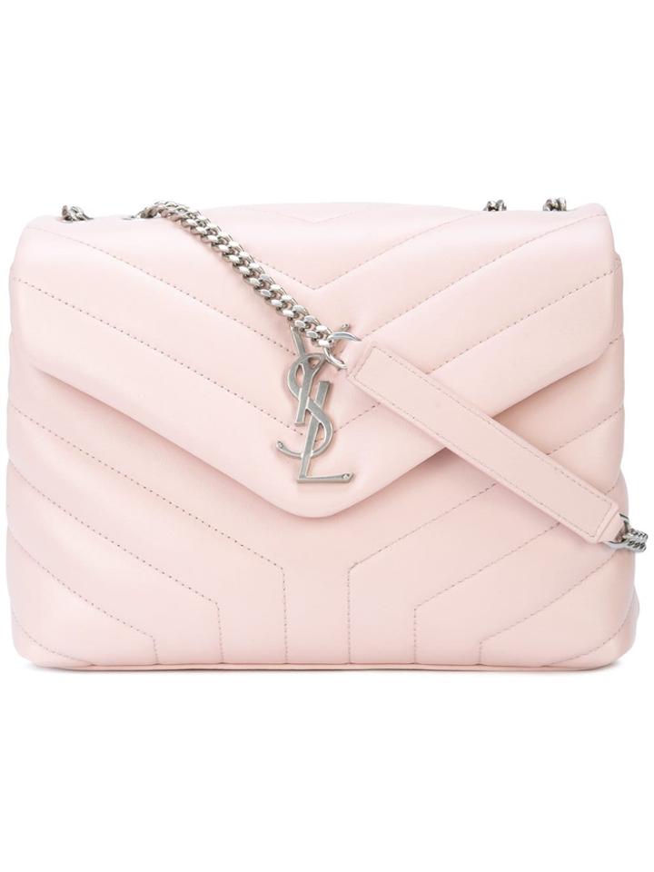 Saint Laurent Lou Lou Shoulder Bag - Pink & Purple