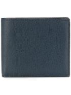 Valextra Pebbled Bi-fold Wallet - Blue