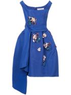Oscar De La Renta Embellished Dress - Blue