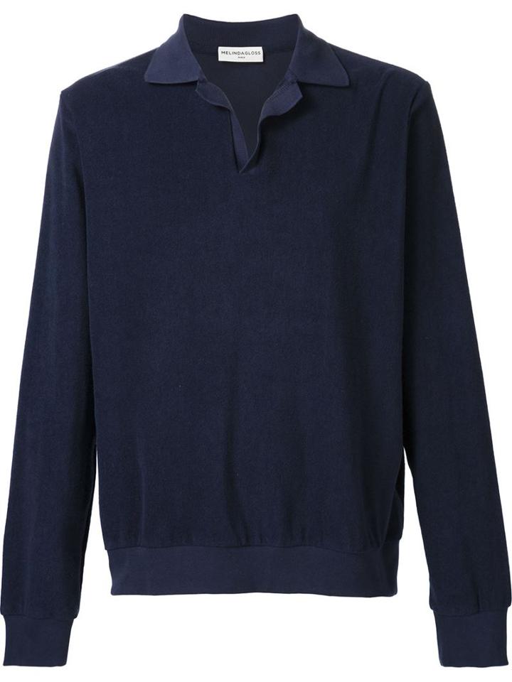 Melindagloss Terry Cloth Polo Shirt
