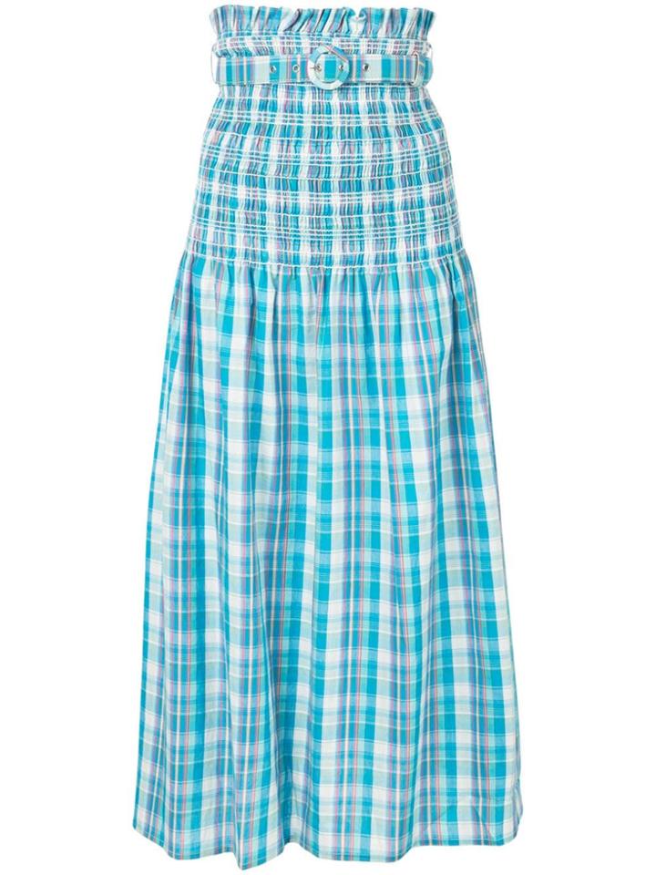 Nicholas Smocked Skirt - Blue