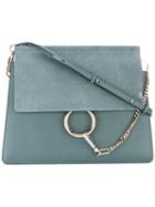 Chloé - Faye Shoulder Bag - Women - Calf Leather - One Size, Blue, Calf Leather