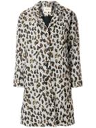 Bellerose Leopard Print Single Breasted Coat - Nude & Neutrals