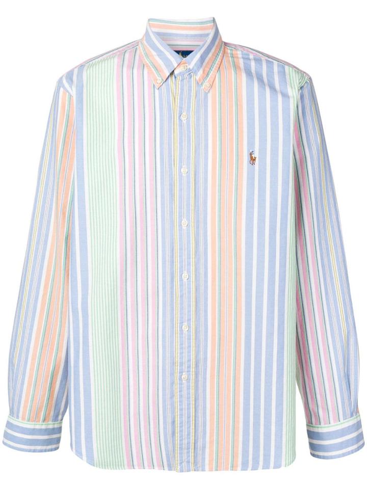 Polo Ralph Lauren Colour-block Striped Shirt - Blue
