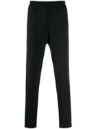 Amen Crystal Side-stripe Elasticated-waist Trousers - Black
