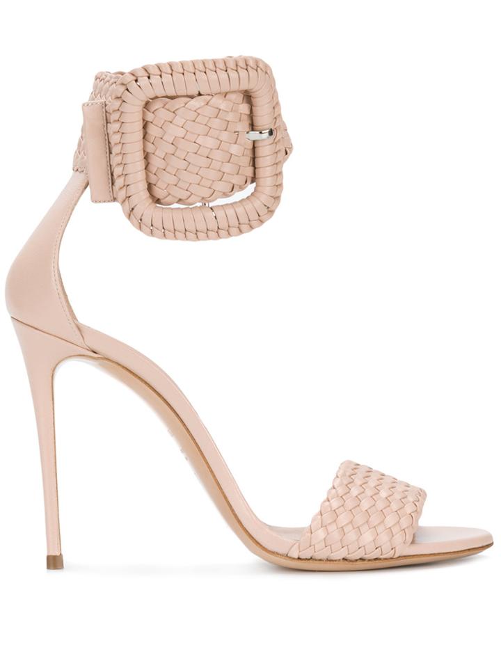 Casadei Ankle Buckle Sandals - Nude & Neutrals