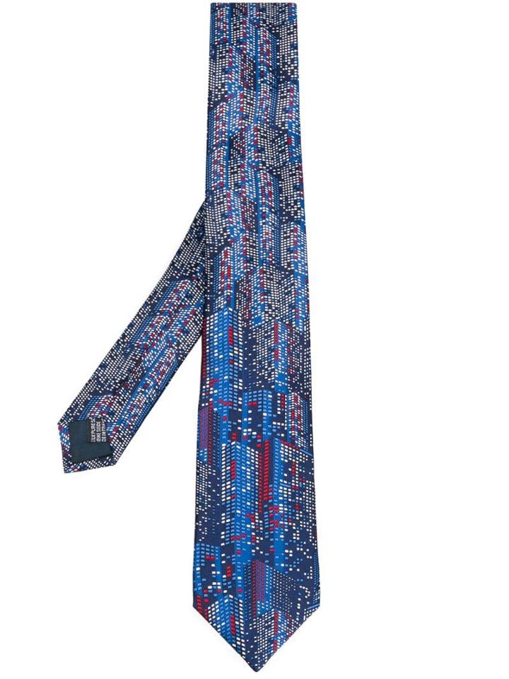 Lanvin All-over Pattern Tie - Blue