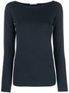 Stefano Mortari Long Sleeve Fitted Top - Blue