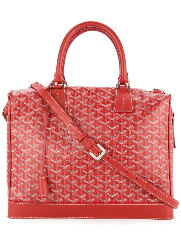 Goyard Vintage Victoria Pm Travel Hand Bag - Red