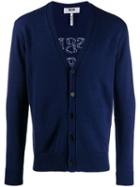 Msgm V-neck Cardigan - Blue