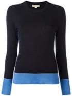 Michael Michael Kors Round Neck Jumper, Women's, Size: Medium, Blue, Cotton/viscose/nylon/spandex/elastane