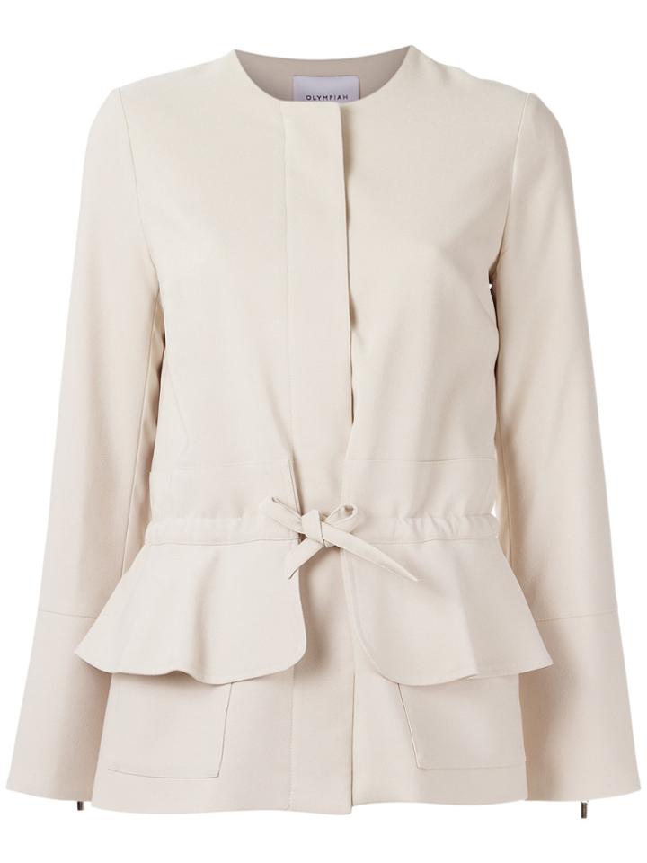 Olympiah Lace Up Jacket - Nude & Neutrals