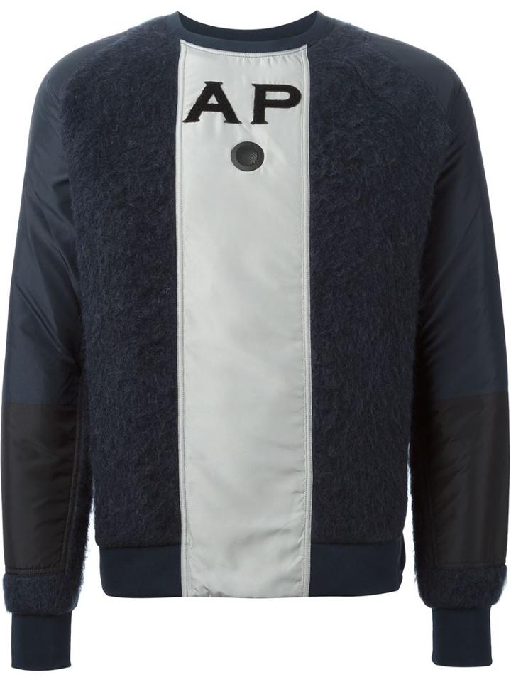 Andrea Pompilio 'connor' Sweatshirt, Men's, Size: 50, Blue, Cotton/acrylic/polyester/virgin Wool