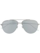 Balenciaga Eyewear Aviator Shaped Sunglasses - Silver