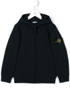 Stone Island Kids Zipped Hoodie, Boy's, Size: 10 Yrs, Blue