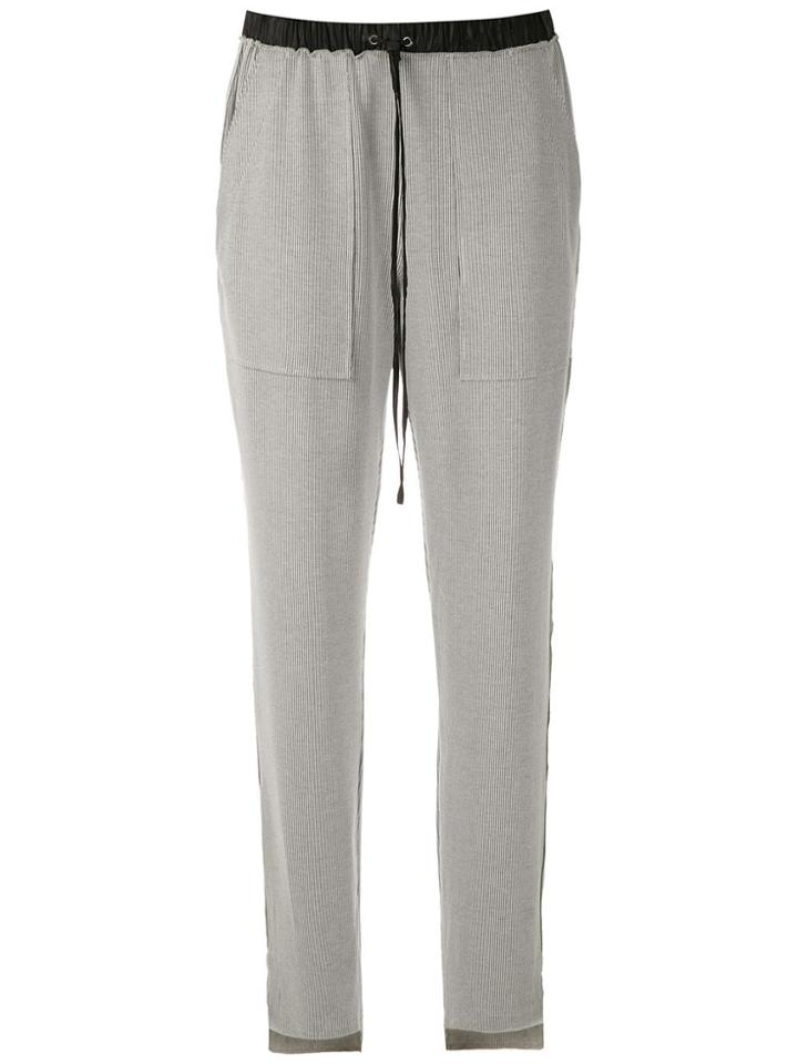 Mara Mac Textured Trousers - Grey
