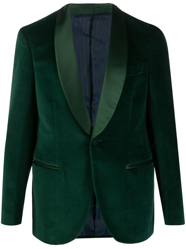 Mp Massimo Piombo Smoking Jacket - Green