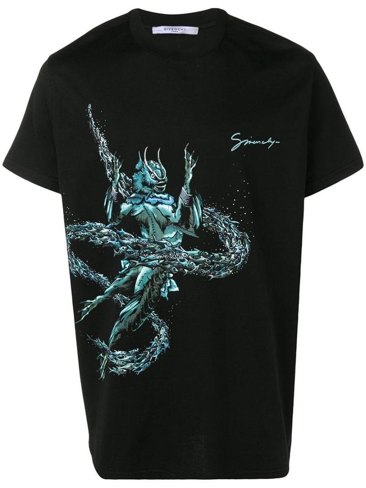Givenchy Logo Graphic-print T-shirt - Black