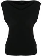 Theory Boat Neck Top - Black