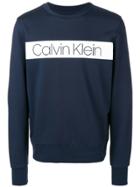 Ck Calvin Klein French Terry Sweater - Blue