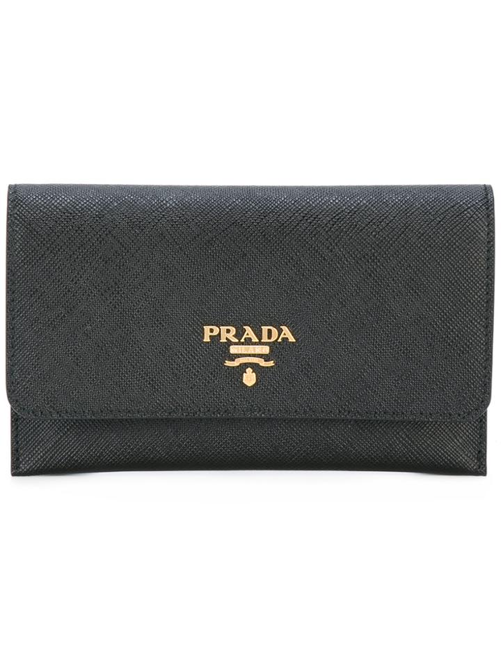 Prada Foldover Wallet - Black