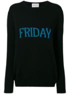 Alberta Ferretti - Friday Sweatshirt - Women - Cashmere/virgin Wool - 40, Black, Cashmere/virgin Wool
