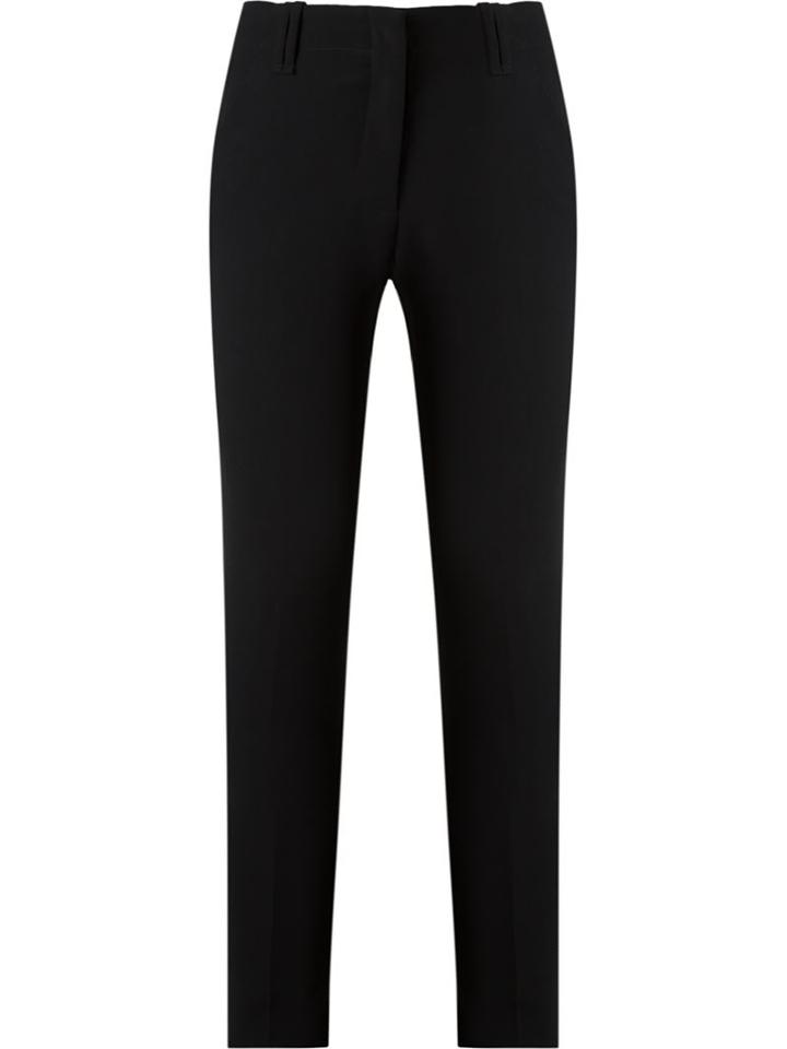 Gloria Coelho Slim Fit Trousers, Women's, Size: 40, Black, Polyester