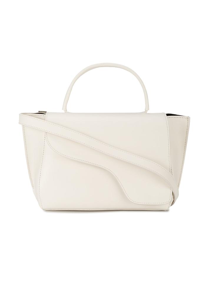 Atp Atelier Pearl White Arezzo Shoulder Bag - Nude & Neutrals