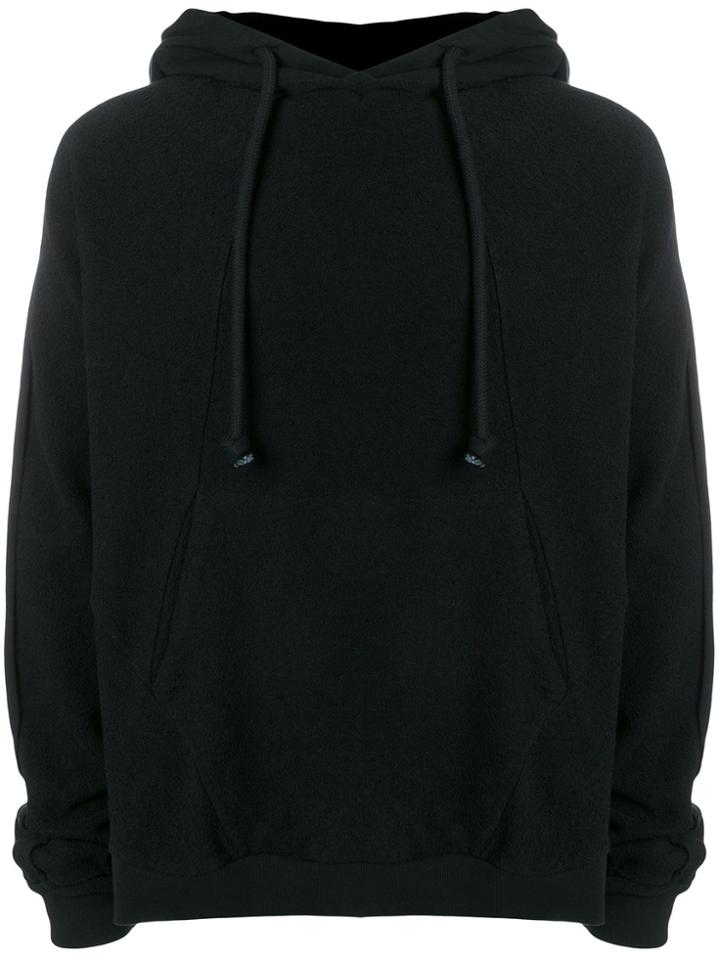 Maison Margiela Oversized Drawstring Hoodie - Black