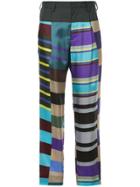 Kolor High-waisted Stripe Trousers - Multicolour