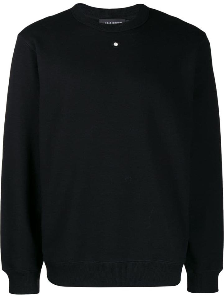 Craig Green Embroidered Hole Sweatshirt - Black