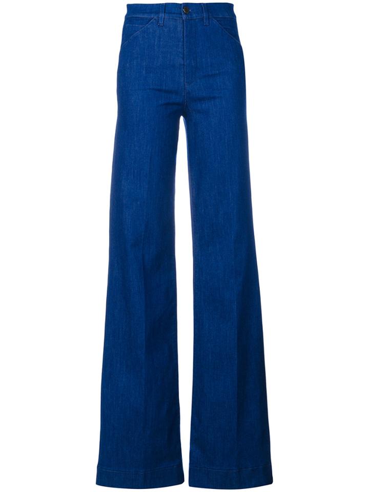 Victoria Beckham Wide Leg Jeans - Blue