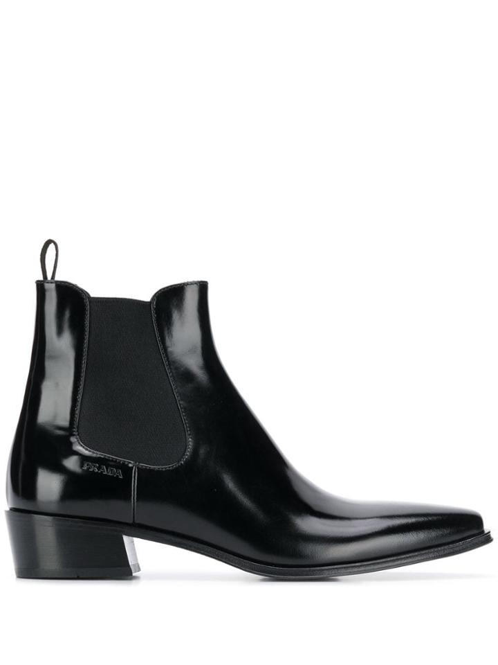Prada Chelsea Ankle Boots - Black
