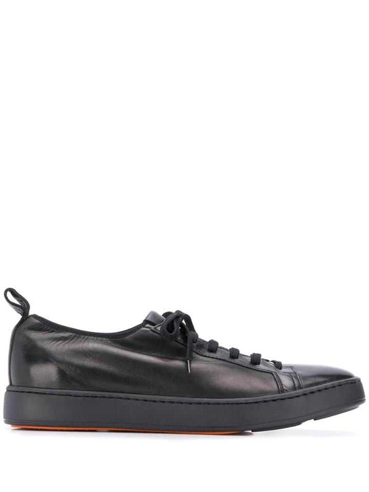 Santoni Classic Low-top Sneakers - Black