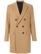 Ami Alexandre Mattiussi Double Breasted Coat - Nude & Neutrals