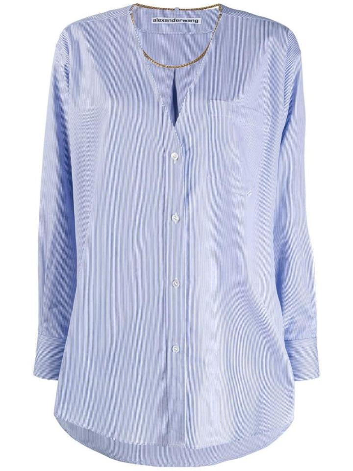 Alexander Wang Chain Detail Shirt - Blue