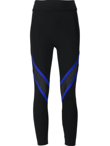 Prabal Gurung Sport 'colourblock Mesh Performance' Leggings, Women's, Size: Xxl, Black, Nylon/spandex/elastane
