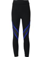 Prabal Gurung Sport 'colourblock Mesh Performance' Leggings, Women's, Size: Xxl, Black, Nylon/spandex/elastane