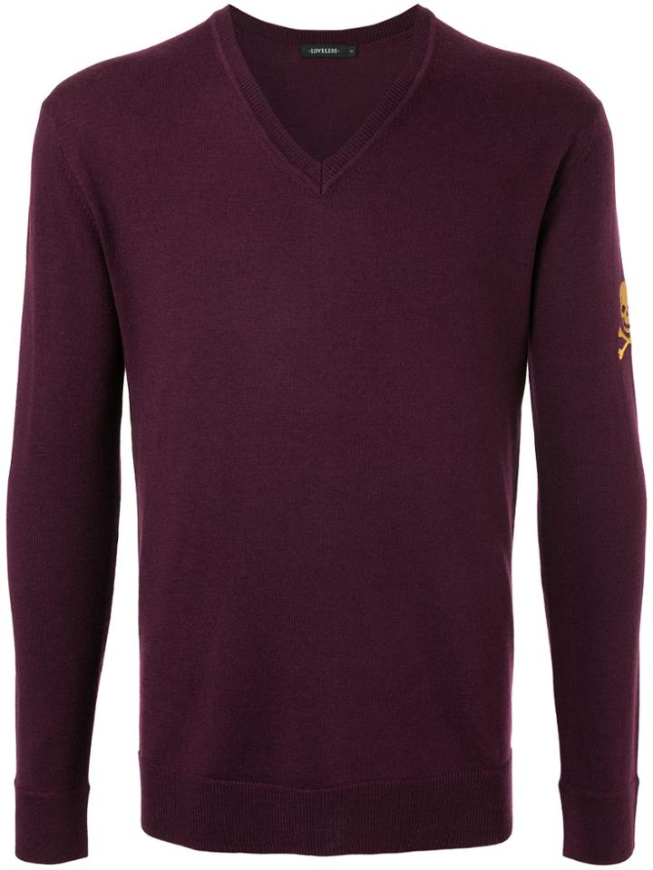Loveless Classic Knitted Sweater - Pink & Purple