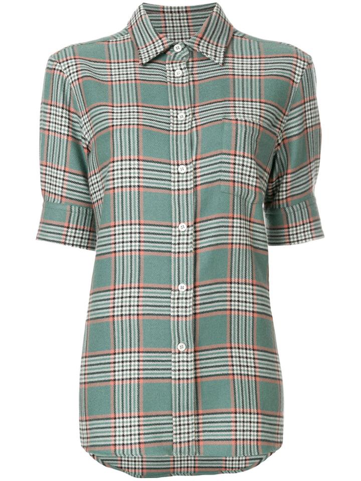 Holland & Holland Checked Short Sleeve Shirt - Green