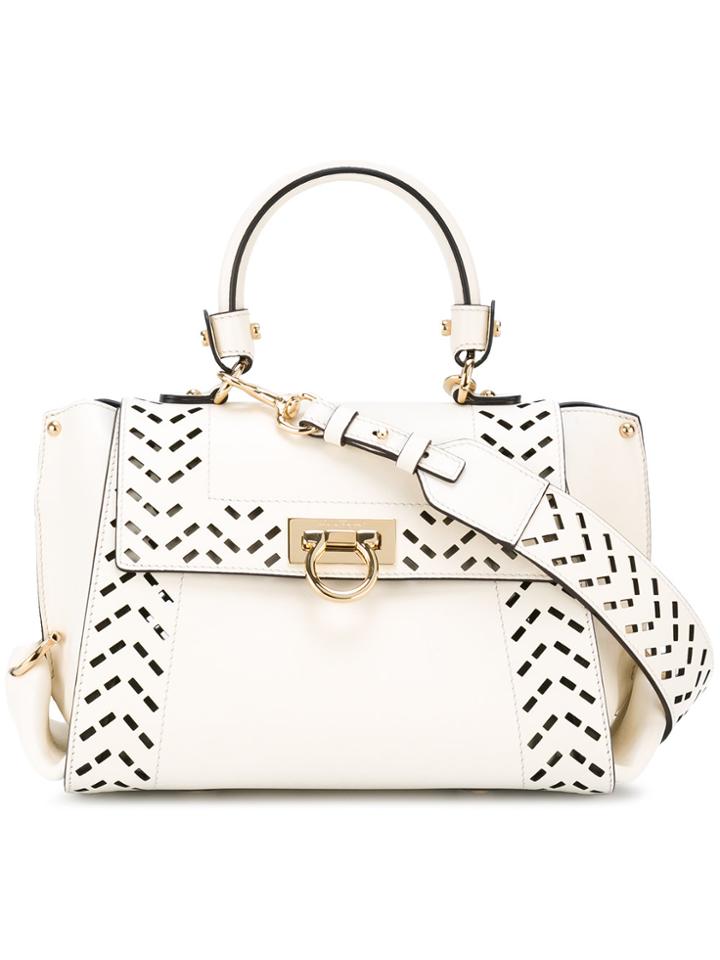 Salvatore Ferragamo Sofia Tote - White