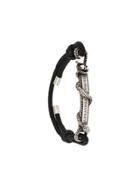 Alexander Mcqueen Snake Logo Plaque Bracelet - Black
